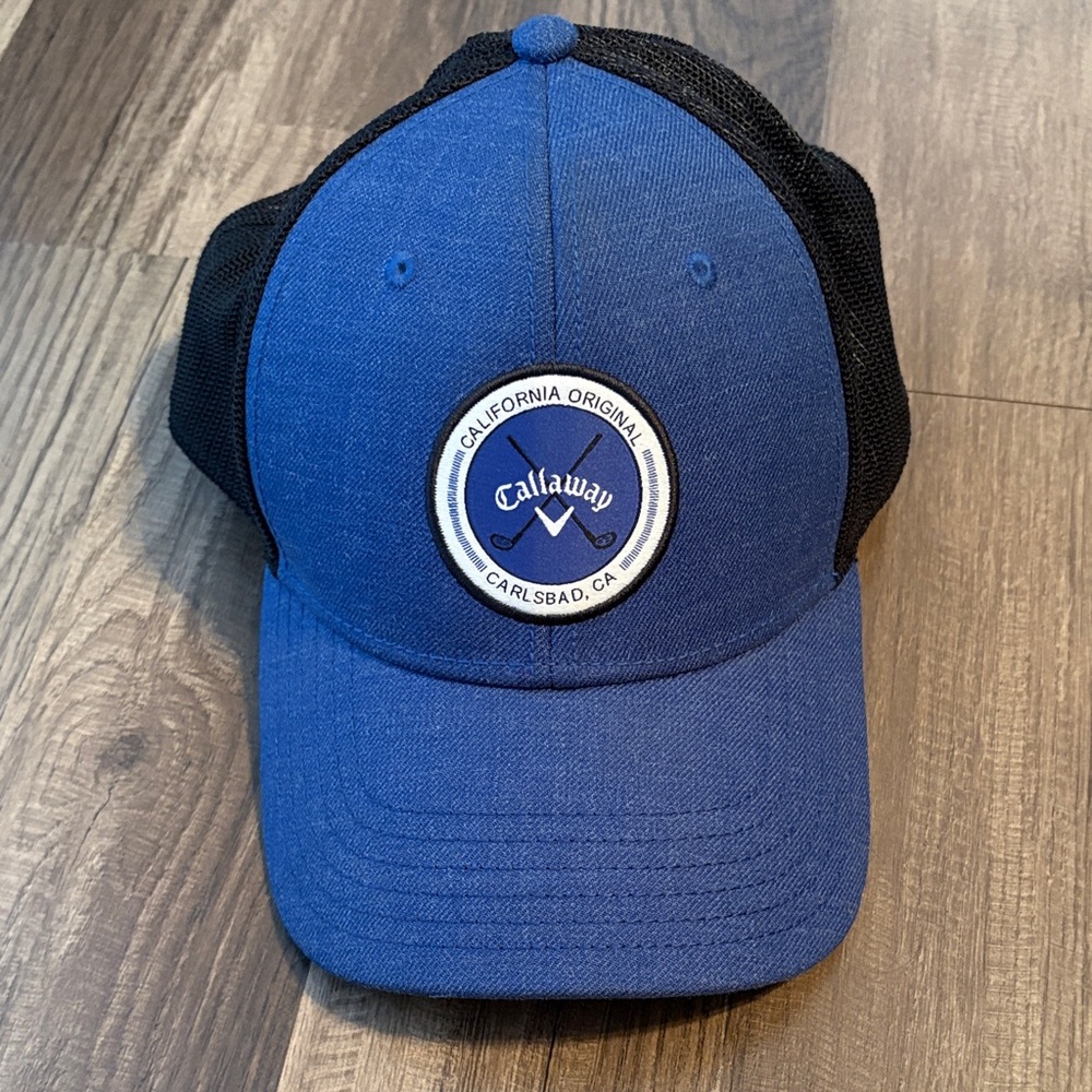 Callaway Blue and Black SnapBack Men's Mesh Hat